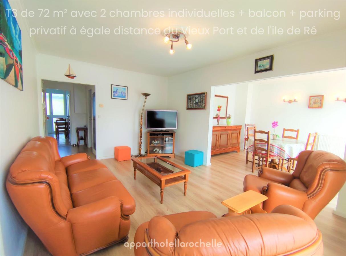 Appartement T3 Lumineux Et Tout Confort De 72 M2 Avec Parking Privatif La Rochelle  Dış mekan fotoğraf